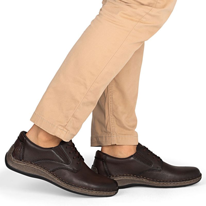 Rieker 05211-25 men's comfortable brown leather shoes To be categorized Your Sports Performance