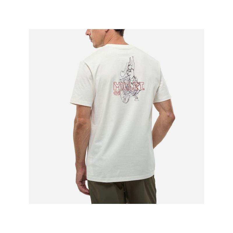 MILLET Cimaï Climb Ts Ss M beige men's t-shirt