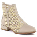 Beige mesh women's ankle boots M.Daszyński SA197-31 To be categorized Your Sports Performance