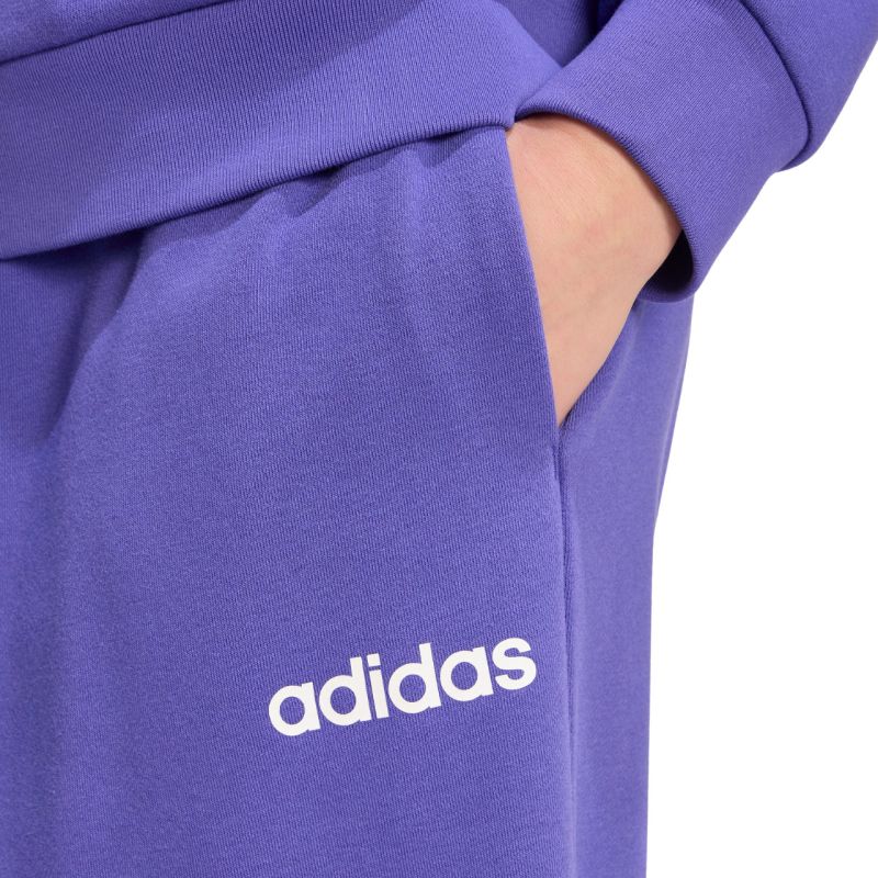 adidas Essentials Linear French Terry Cuffed Women's Pants Purple KF8363