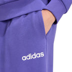 adidas Essentials Linear French Terry Cuffed Women's Pants Purple KF8363
