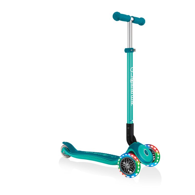Scooter 3 wheels Globber Primo Foldable Plus Lights Jr 439-107 Accessories/Skating/Hulajnogi Your Sports Performance