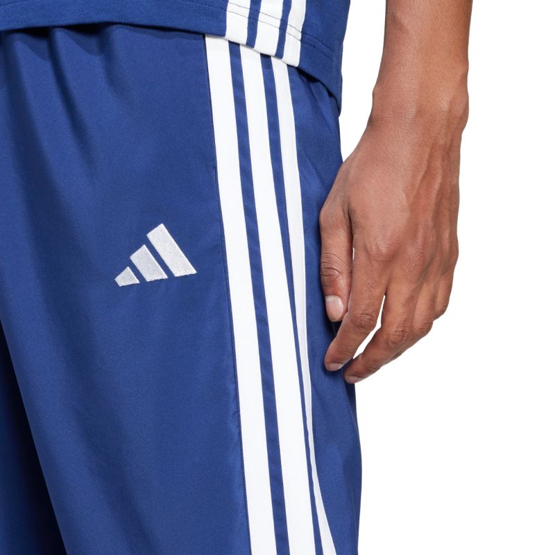 Men's adidas Essentials 3-Stripes Stanford Open Hem Pants Blue JE6400
