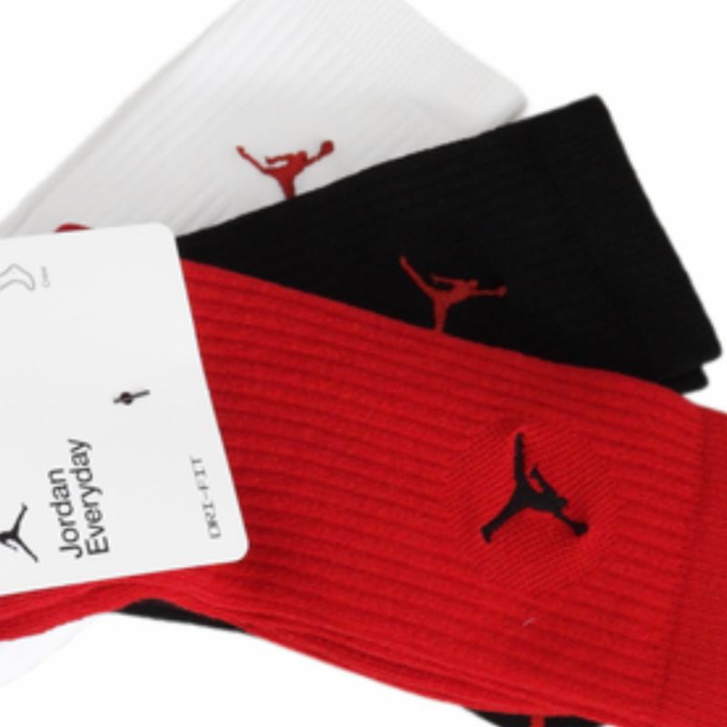 Men’s Air Jordan Everyday Dri-Fit Crew Basketball Socks, 3-Pack – DX9632-918