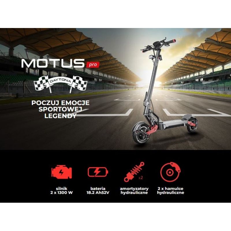 Motus Pro 10 Daytona Scooter Import z Action/Skating/Hulajnogi elektryczne Your Sports Performance