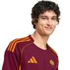 Men's adidas AS Roma 25/26 Home Burgundy Jersey JP4184 In preparation Adidas