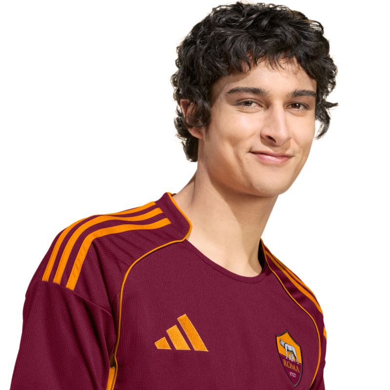 Men's adidas AS Roma 25/26 Home Burgundy Jersey JP4184 In preparation Adidas