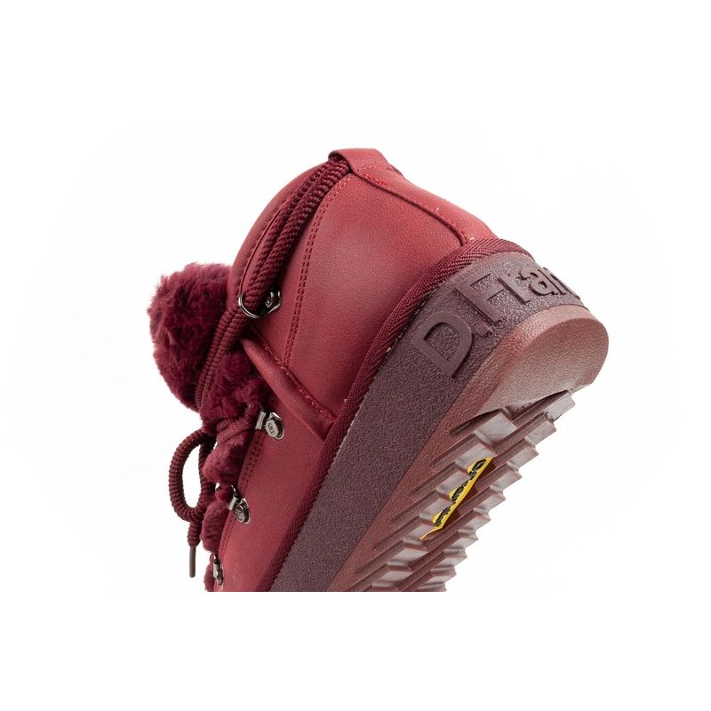 D.Franklin women's winter snow boots, fashionable fur lining, burgundy D.Franklin