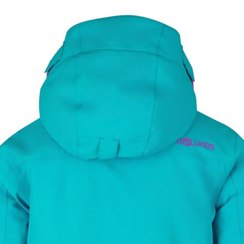 Trollkids Kids Holmenkollen Snow Jacket Pro with Hood, Turquoise (913-125) In preparation Your Sports Performance