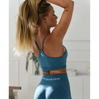 Carpatree Allure Blue Melange Seamless Sports Bra - CP-ASB-BM-BLUE Odzież/Odzież na co dzień Your Sports Performance