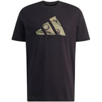 Men's adidas Camo Three Bar Logo Graphic T-shirt black KT1686
