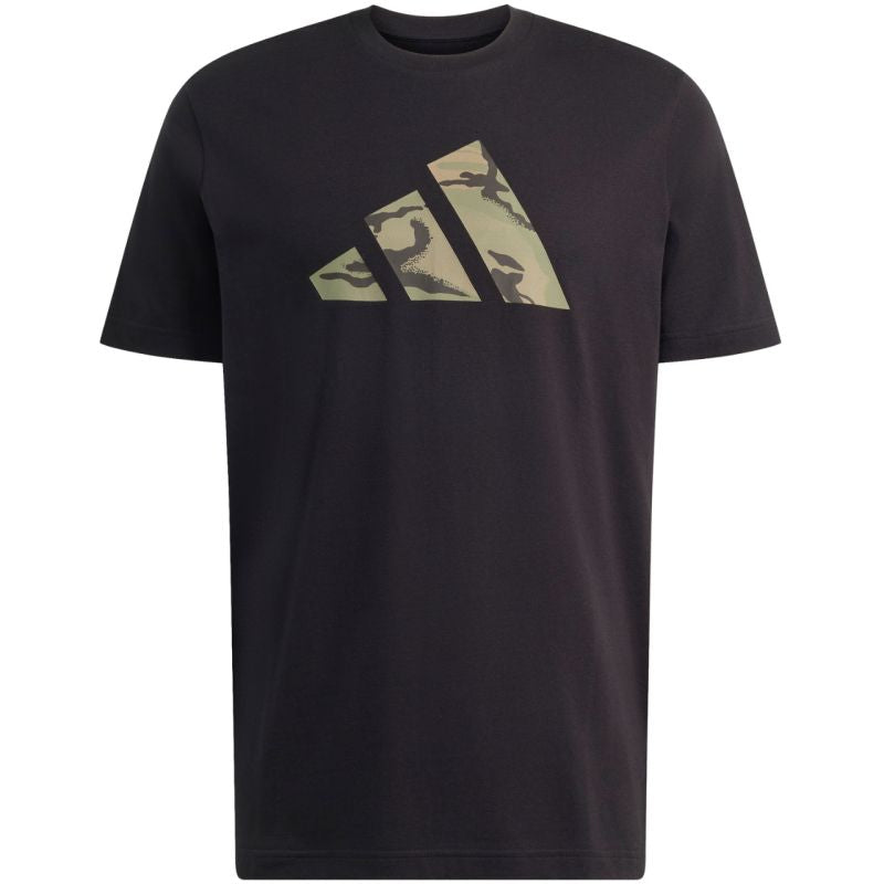 Men's adidas Camo Three Bar Logo Graphic T-shirt black KT1686