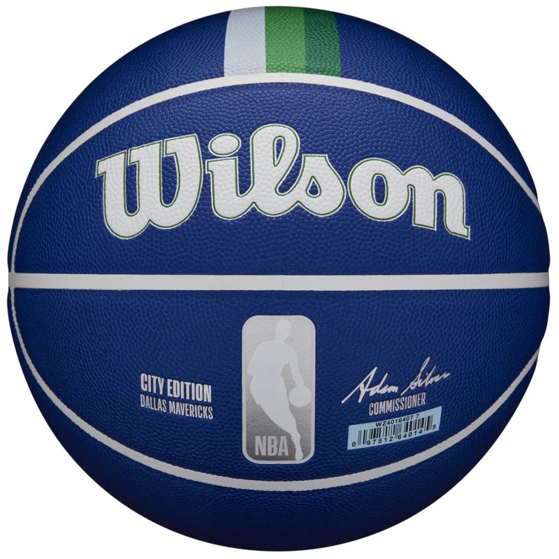 Wilson NBA Team City Collector Dallas Mavericks Ball WZ4016407ID basketball Accessories/Balls/Basketball Your Sports Performance