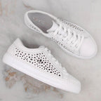 Rieker W RKR641 leather comfort shoes white