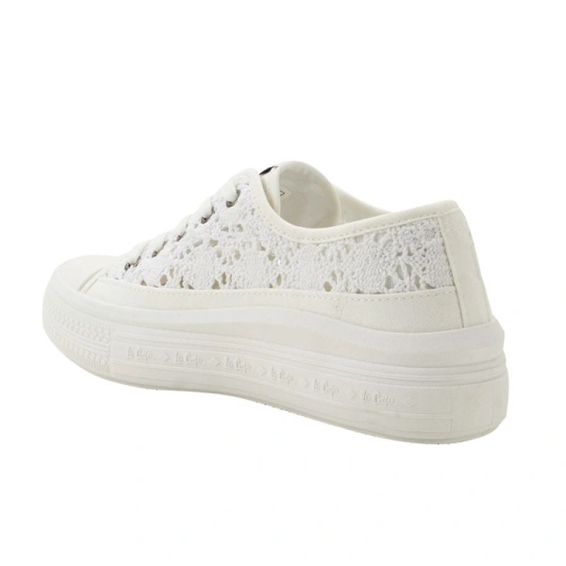 Lee Cooper women's sports shoes sneakers white platform lace Lee Cooper