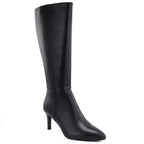 Women's leather boots with a high heel, insulated, black Sergio Leone KZ-30-S