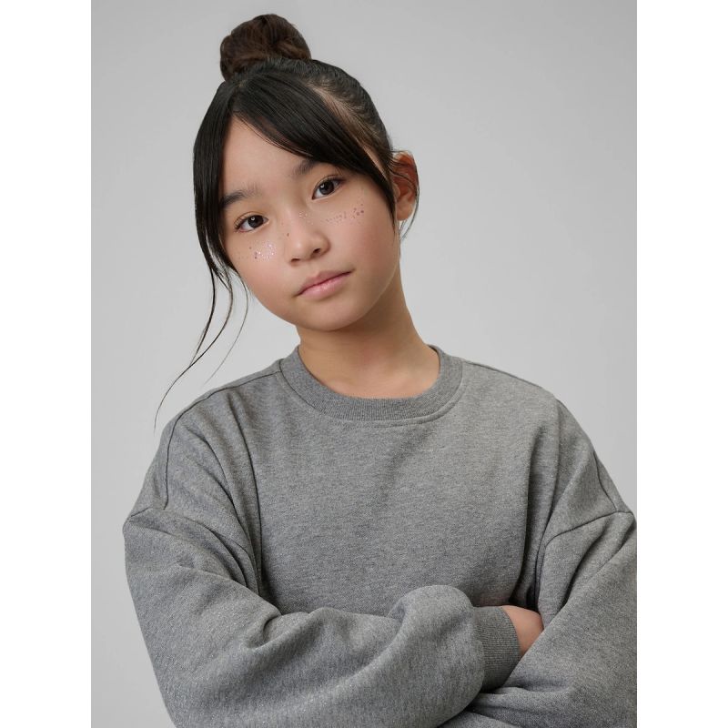 Girls' loose sweatshirt without hood 4F 4FJRSS26TSWSF2624-25M 4f
