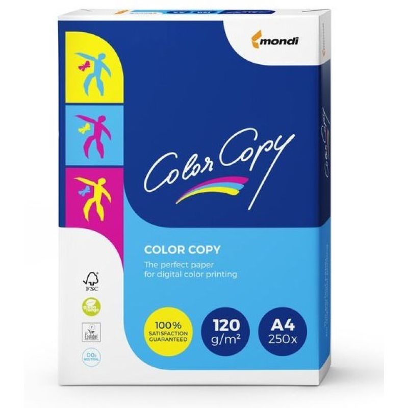 Mondi Color Copy 8687A12 office copier paper (A4; 120 g/m2; 250 sheets; white paper; satin) Artykuły papiernicze/Papier Xero Your Sports Performance