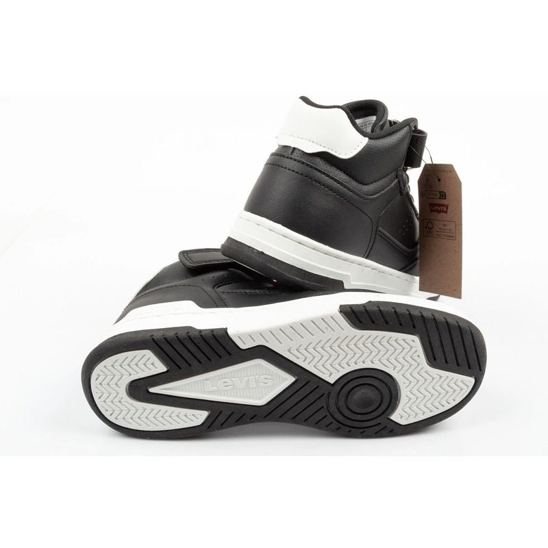 Levi's John SE black ankle-high Velcro children's sports shoes