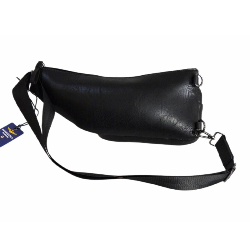 Aeronautica Militare Men's Sling Bag Black - AM-8483 Akcesoria i sprzęt koszykarski/Torby i plecaki Your Sports Performance
