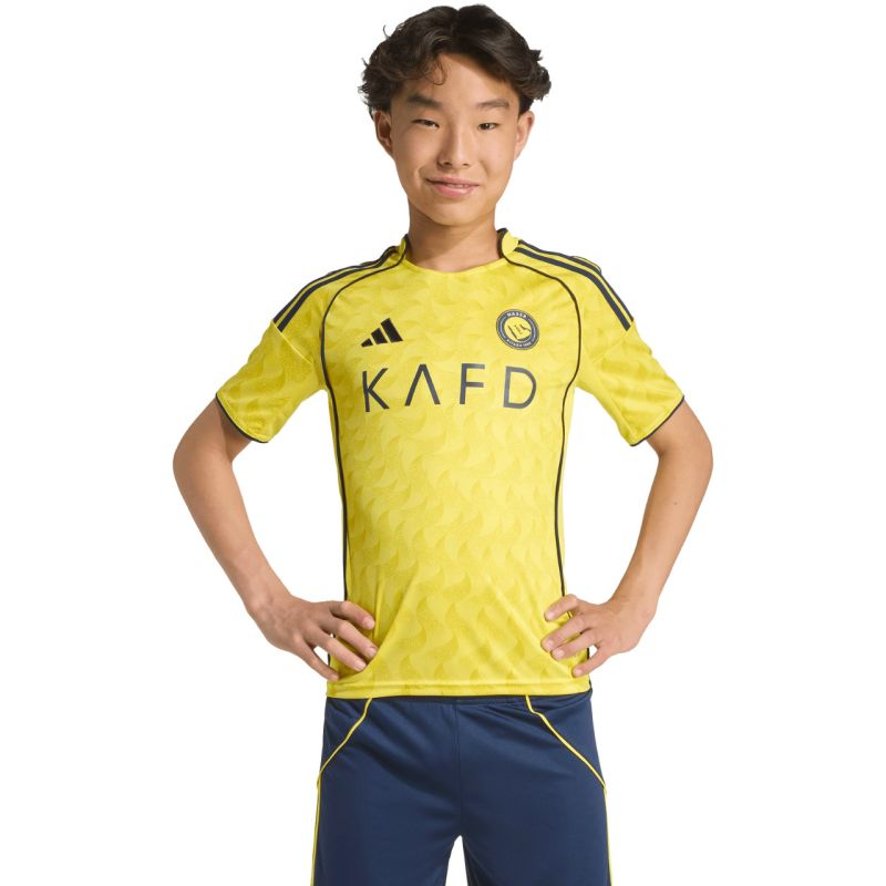adidas Al Nassr FC 2025/2026 Home Jersey for Kids, Yellow JN7981