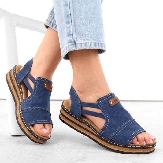 Comfortable Rieker W RKR684 jeans platform sandals Footwear/Lifestyle/Rieker Your Sports Performance