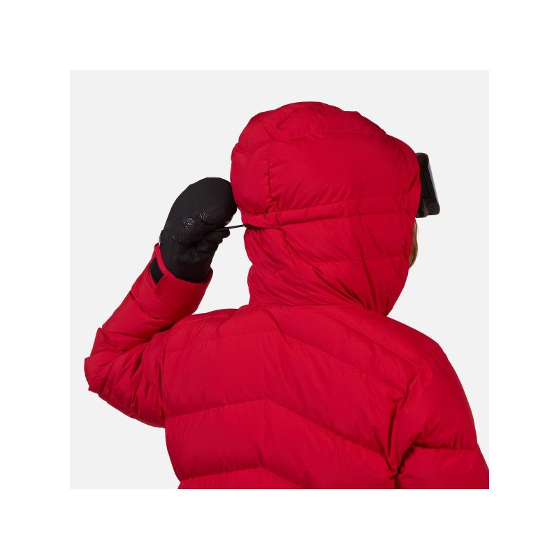 ROSSIGNOL W WISPILE RIPSTOP DOWN JKT women's ski jacket red