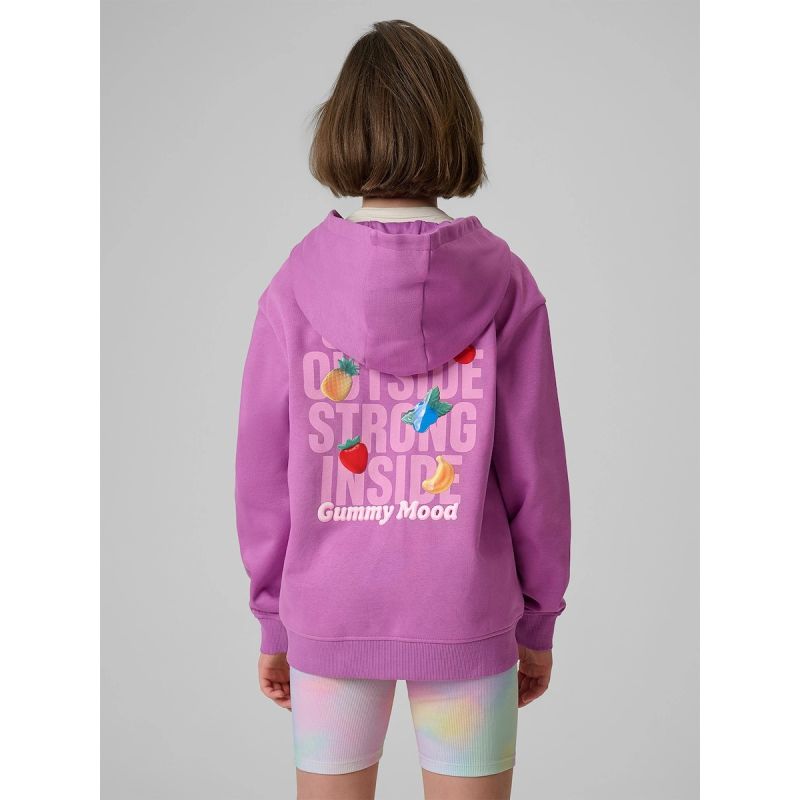 Girls’ Loose-Fit Hooded Sweatshirt 4F 4FJRSS26TSWSF2902-51S