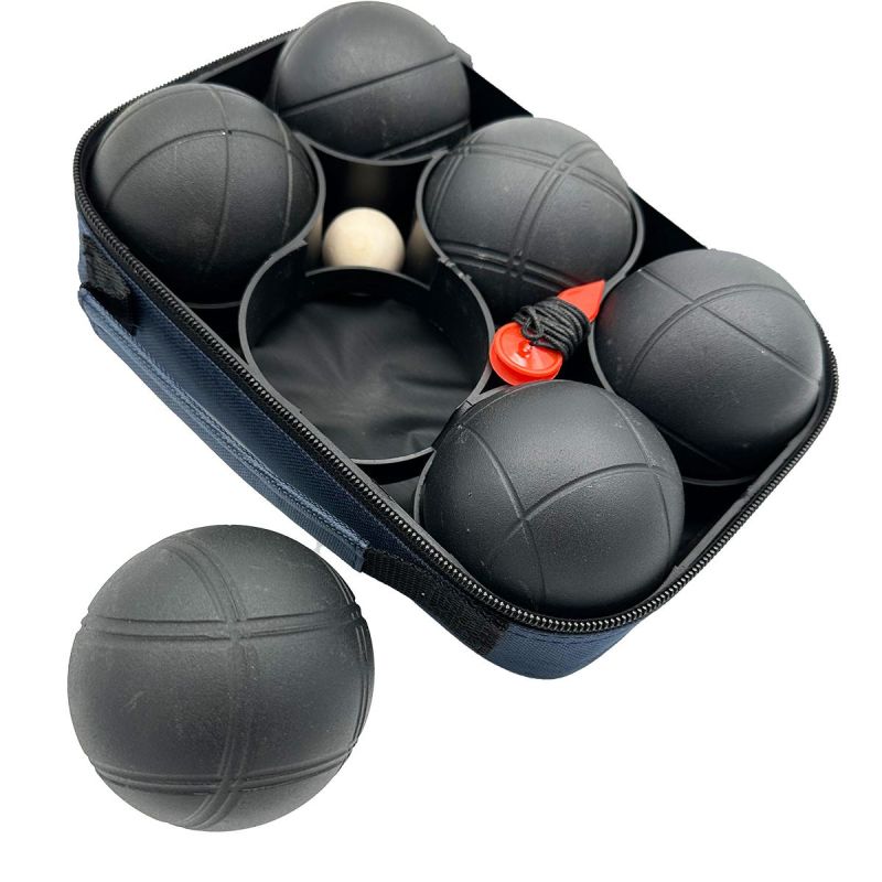 6-PIECE PETANQUE BALLS - BLACK BOULE, ENERO PRO COVER Accessories Your Sports Performance