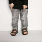Birkenstock Arizona Kids Birko-Flor Nubuk Mocha narrow flip-flops for kids (0552893) Footwear/Lifestyle/Brinkenstock/Klapki/chodaki Birkenstock