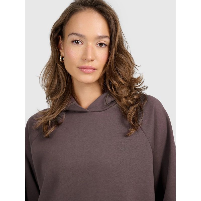 Women's sweatshirt with hood, open, 4F 4FRAW25TSWSF2775-82S 4f