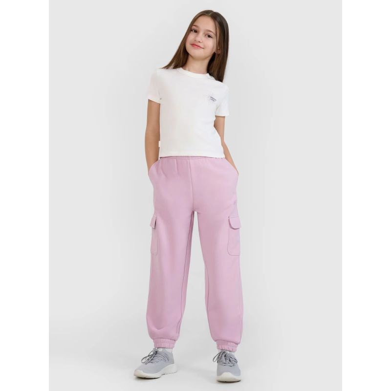 Girls' jogger sweatpants 4F 4FJWSS25TTROF1135-52S *Kategoria tymczasowa Your Sports Performance