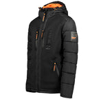 Geographical Norway BEACHWOOD BLACK-FORANGE DB MEN 068 BS4 BLACK men's jacket (WU6631H/GN-NOIR) In preparation Your Sports Performance