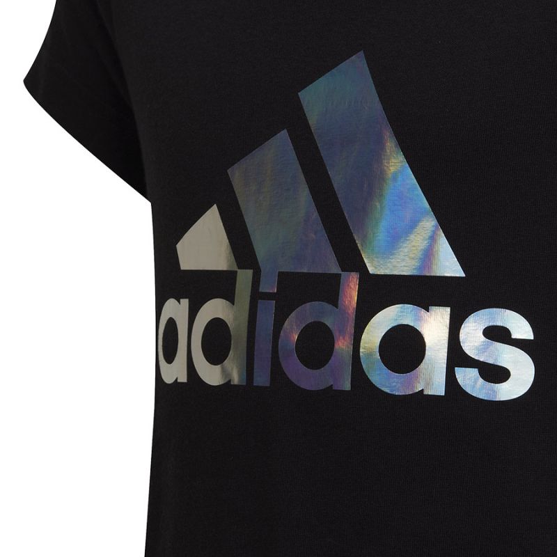 Adidas Dance Metallic Print Tee Jr HD4407 Clothing/Lifestyle/T-shirts Adidas