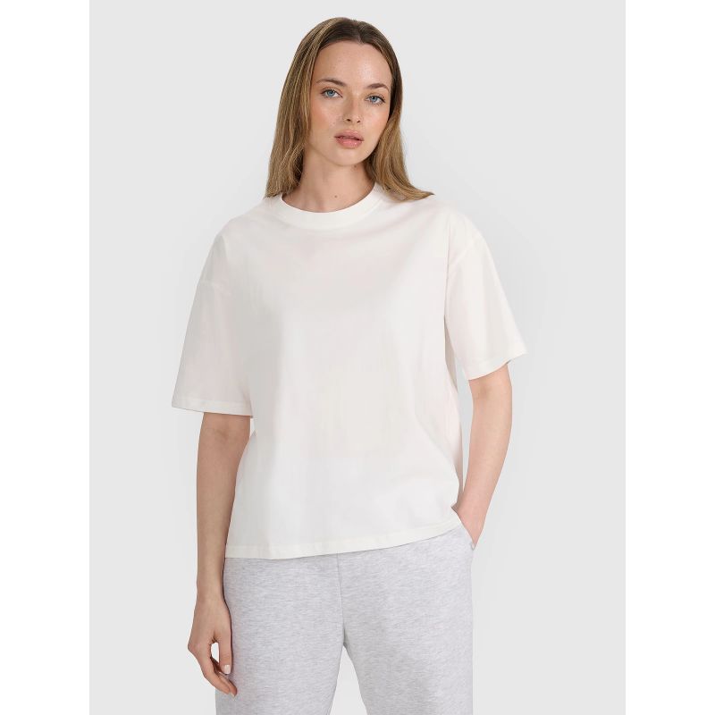 Women's oversize printed T-shirt 4F 4FRSS25TTSHF2692-11S *Kategoria tymczasowa Your Sports Performance
