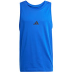 Men's adidas Essentials Small Logo Tank Blue JE8978