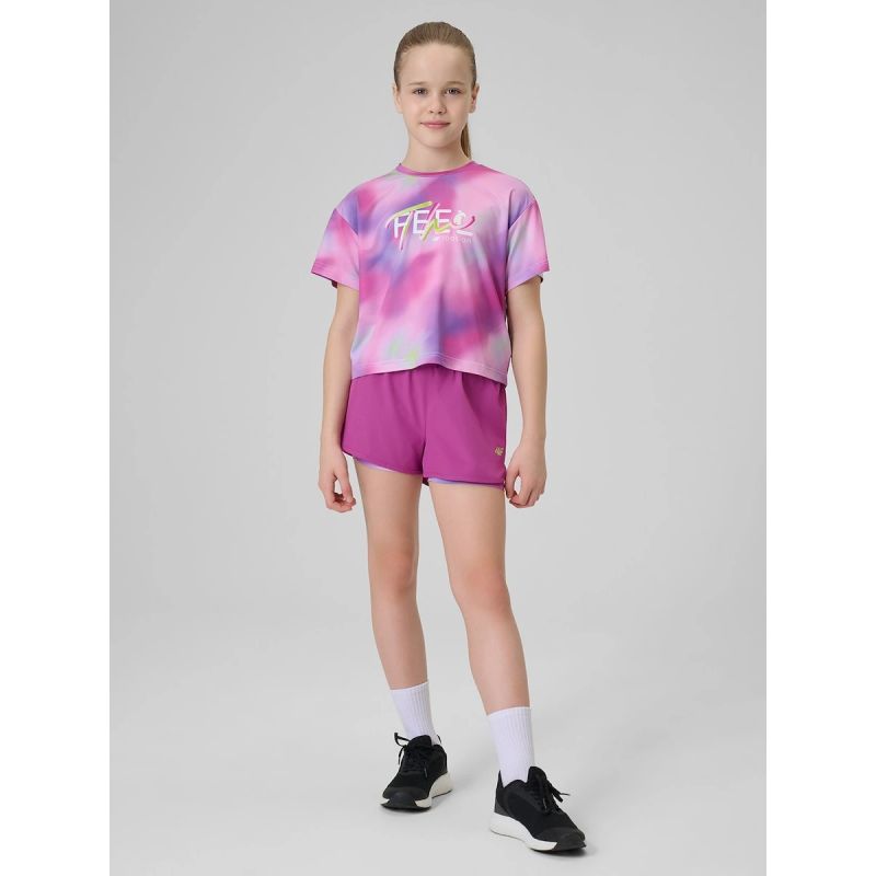 Girls' quick-drying sports T-shirt 4F 4FJRSS26TFTSF2394-90A 4f
