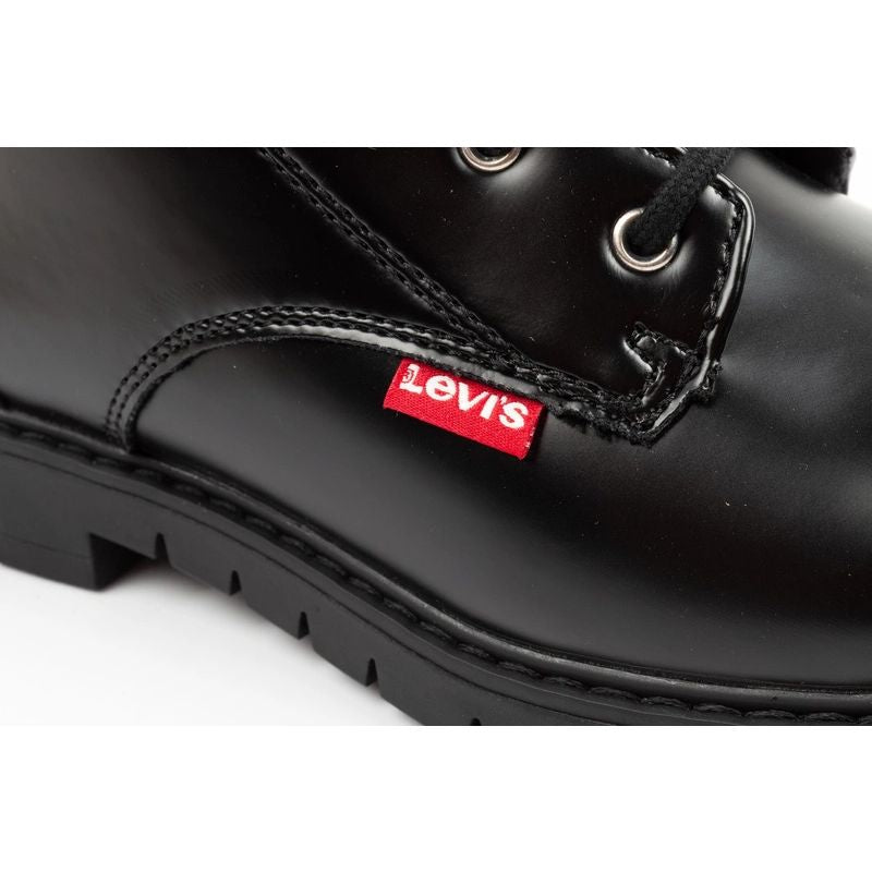 Levi's girls' Pasadene SE ankle boots, black, with zipper