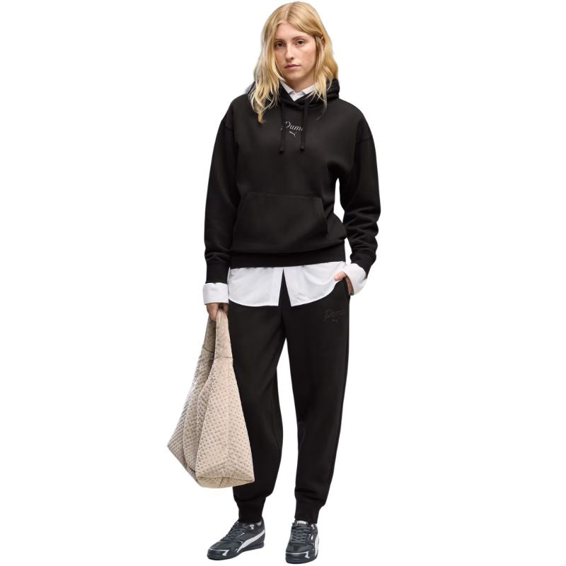 Women’s Puma ESS Script Comfort Hoodie black 694136 01