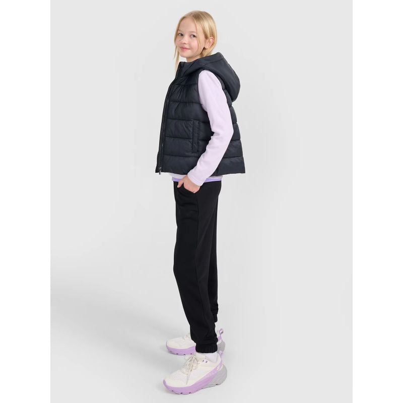 Girls' down vest with synthetic filling 4F 4FJWSS25TVJAF166-20S *Kategoria tymczasowa Your Sports Performance