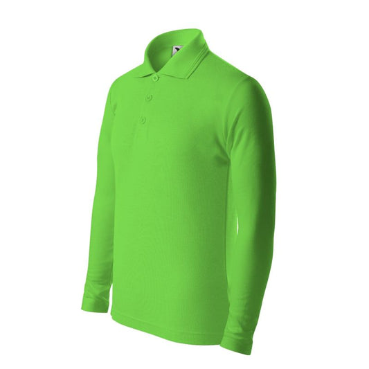 Malfini Pique Polo LS Jr polo shirt MLI-24192 green apple Clothing/Lifestyle/T-shirts/Malfini/Polo Malfini