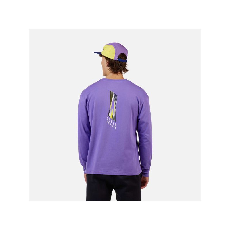 Unisex T-shirt ROSSIGNOL SUPER LS TEE purple