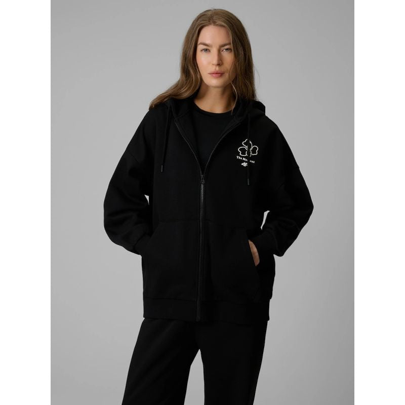 Women's loose sweatshirt with hood 4F 4FRSS26TSWSF2838-20S 4f
