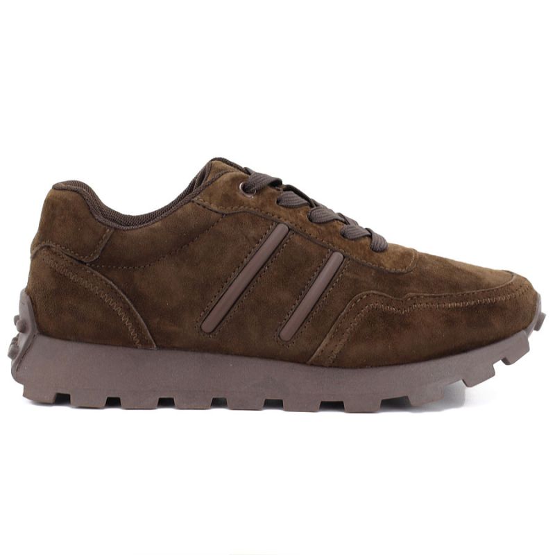 Leather platform sneakers brown S.Barski