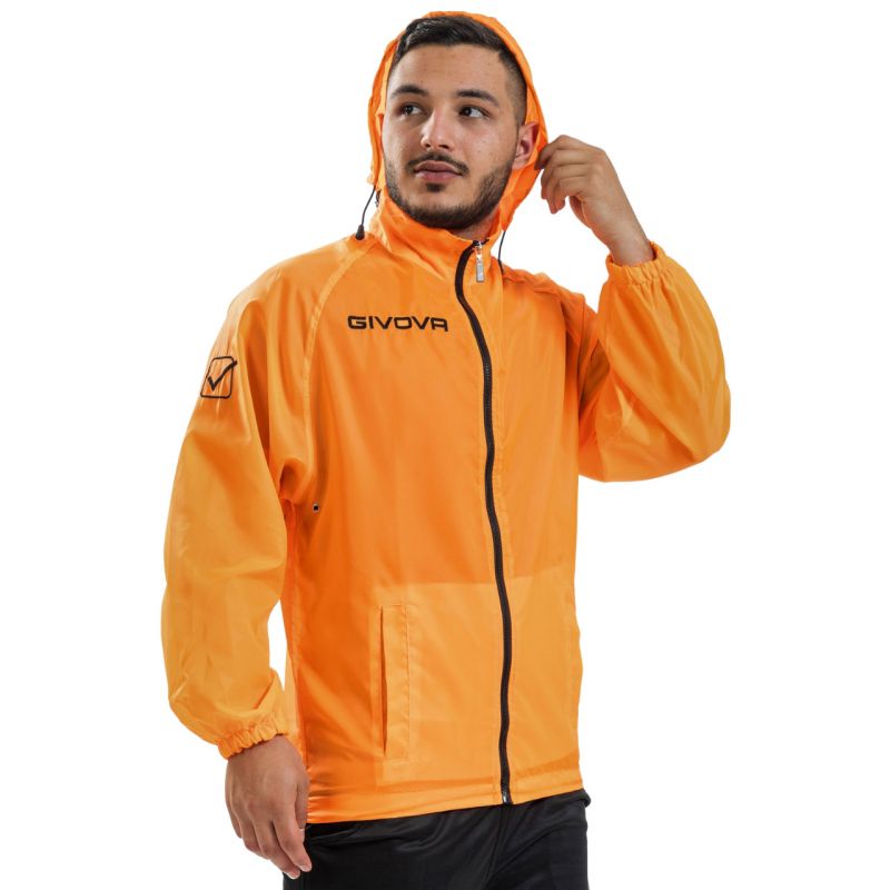 Jacket Givova Rain Basico Fluo RJ001 0028 Clothing/Football/Givova Givova