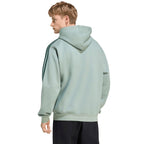 Men's adidas Essentials 3-Stripes Fleece Hoodie light green KY4172