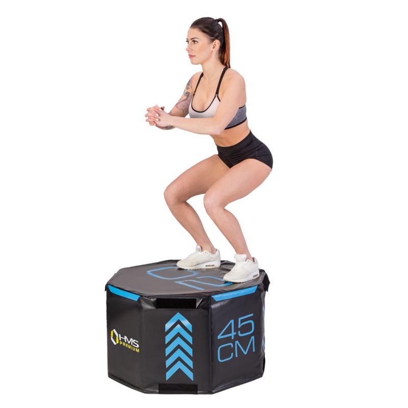 Set of three HMS Premium octagonal plyometric boxes PYOBS01 In preparation Your Sports Performance