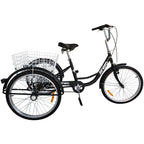 3-WHEEL BIKE 24 INCHES BLACK 1-SPEED Sport/Rowery/Miejskie Ctb Your Sports Performance