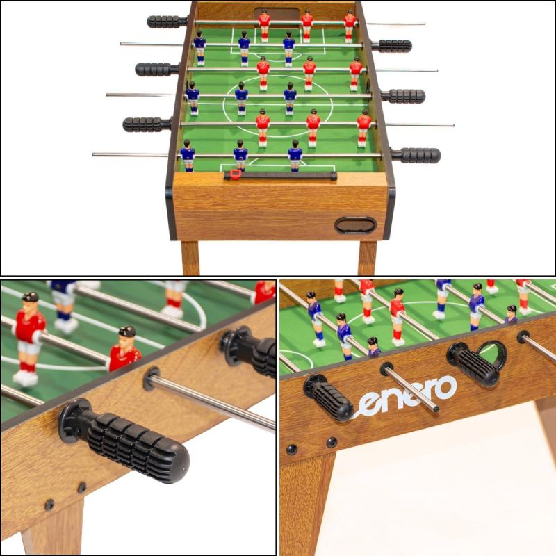 WOODEN FOOTBALL TABLE 69x36.5x65CM ENERO Accessories Your Sports Performance