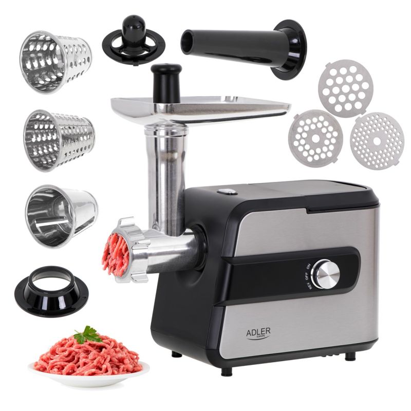 Adler AD 4813 2000W Mincer Black, Silver AGD - Produkty/Maszynki do mielenia Your Sports Performance